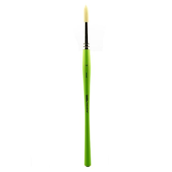 Picture of Liquitex Free-Style Detail Paint Brush, Synthetic, Size 12, Round Bristle, Green