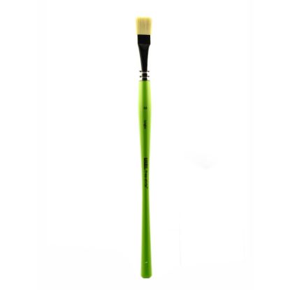 Picture of Liquitex Free-Style Detail Paint Brush, Synthetic, Size 10, Bright Bristle, Green