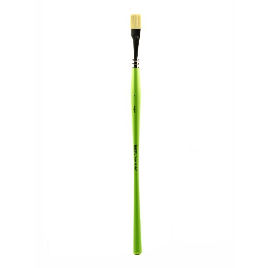 Picture of Liquitex Free-Style Detail Paint Brush, Synthetic, Size 8, Bright Bristle, Green