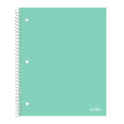 Picture of Office Depot Brand Stellar Poly Notebook, 8in x 10-1/2in, 1 Subject, Wide Ruled, 100 Sheets, Mint