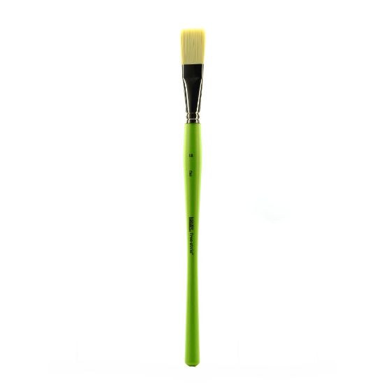 Picture of Liquitex Free-Style Detail Paint Brush, Synthetic, Size 12, Flat Bristle, Green