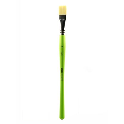 Picture of Liquitex Free-Style Detail Paint Brush, Size 12, Synthetic, Bright Bristle, Green