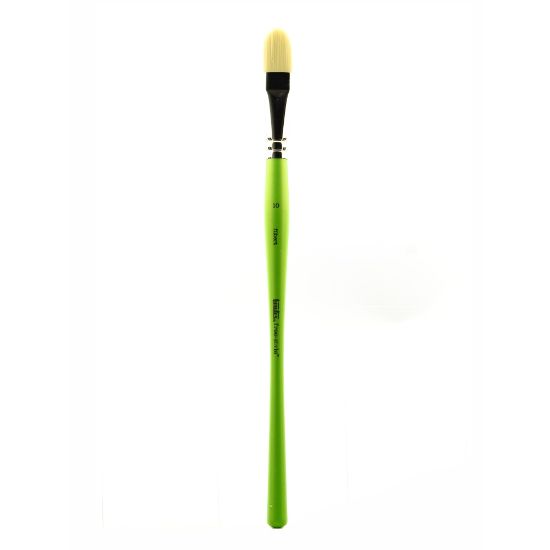 Picture of Liquitex Free-Style Detail Paint Brush, Synthetic, Size 10, Filbert Bristle, Green