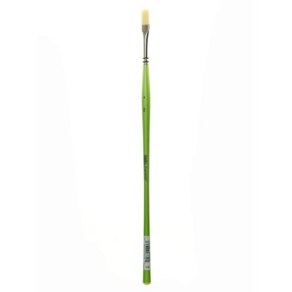 Picture of Liquitex Free-Style Detail Paint Brush, Synthetic, Size 4, Flat Bristle, Green