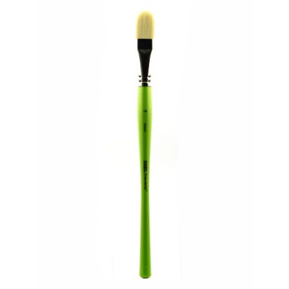 Picture of Liquitex Free-Style Detail Paint Brush, Synthetic, Size 12, Filbert Bristle, Green