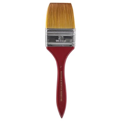 Picture of Winsor & Newton Series 965 Paint Brush, 2in, Flat Bristle, Nylon, Copper