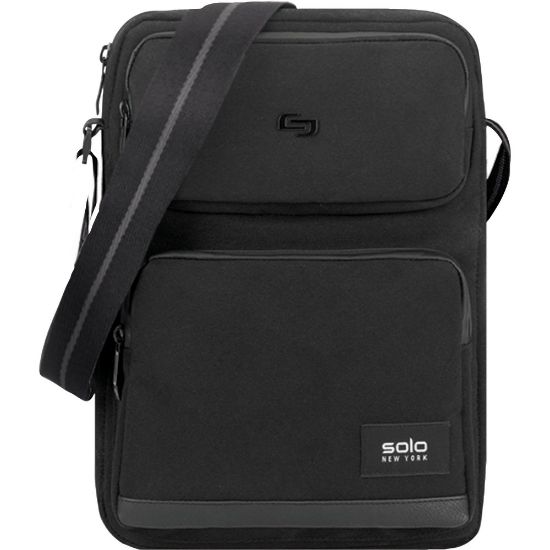 Picture of Solo New York Ludlow Polyester Tablet Sling With 12.9in Tablet Pocket, 12-5/8inH x 9-3/4inW x 1-5/8inD, Black