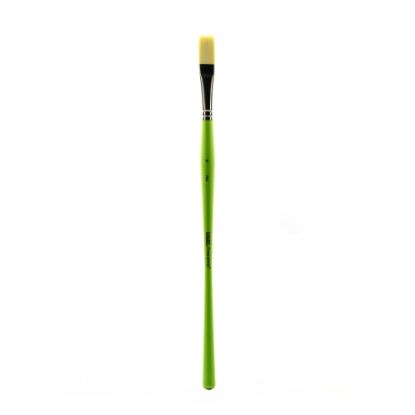 Picture of Liquitex Free-Style Detail Paint Brush, Synthetic, Size 8, Flat Bristle, Green