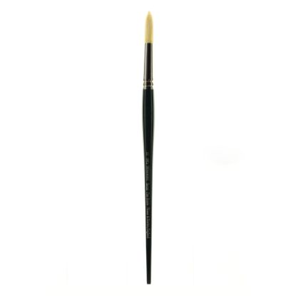 Picture of Silver Brush Bristlon Series Paint Brush, Size 1, Round Bristle, Hog Hair, Green