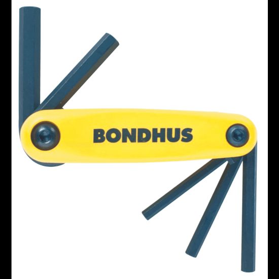 Picture of Bondhus GorillaGrip 5-Piece Fold-Up Tool Set, Inch