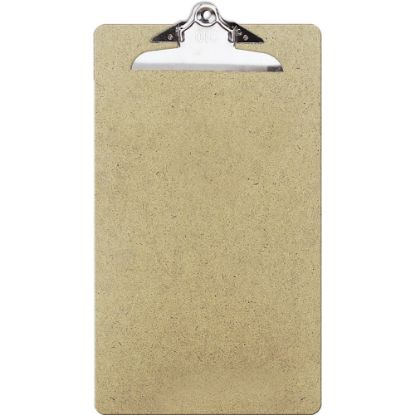 Picture of OIC 100% Recycled Hardboard Clipboard, Legal Size, 9in x 15 1/2in, Brown