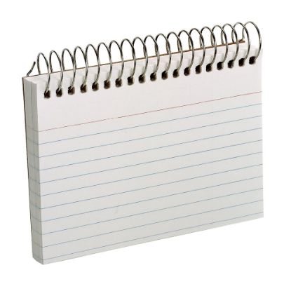 Picture of Oxford Spiral-Bound Index Cards, Ruled, 3in x 5in, White, Pack Of 50