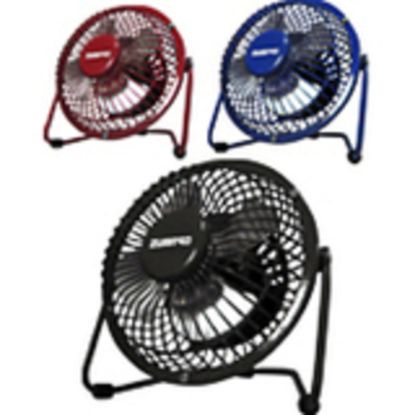 Picture of Optimus 4in Personal Metal Fan - Painted Grill - 101.6 mm Diameter - Quiet, Adjustable Tilt Head - Metal