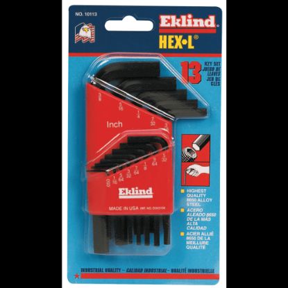 Picture of Eklind 13-Piece Short Arm L Hex Key Set