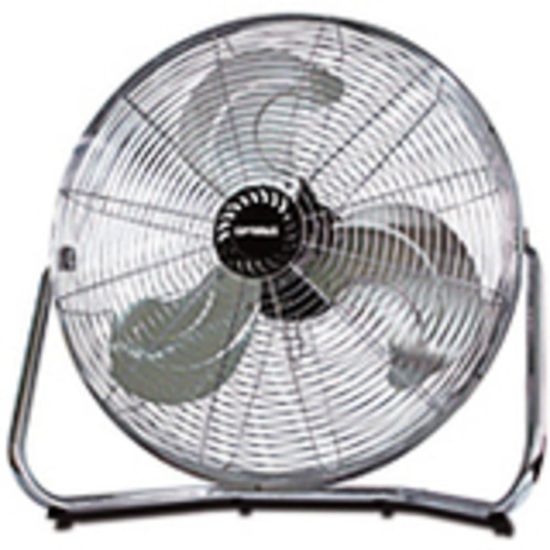 Picture of Optimus Industrial Grade 18in 3-Speed High Velocity Floor Fan, Silver