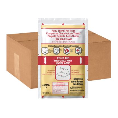 Picture of Medline Accu-Therm Insulated Instant Hot Packs, 6in x 10in, Case Of 24