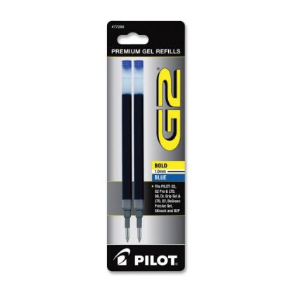 Picture of Pilot G2 Gel Refills, Bold Point, 1.0mm, Blue Ink, Pack of 2 Refills