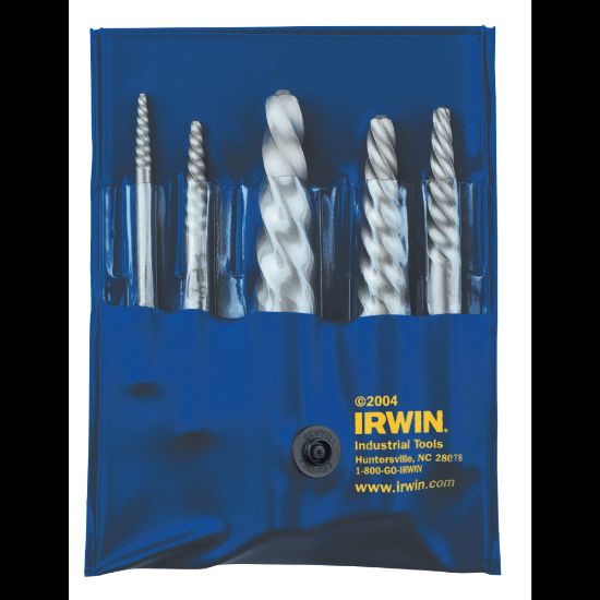 Picture of IRWIN Spiral Flute Extractor Set, 5-Extractors