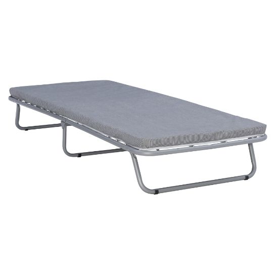 Picture of Linon Rubio Folding Bed, 12-1/4inH x 31-1/2inW x 74-4/5inD, Gray