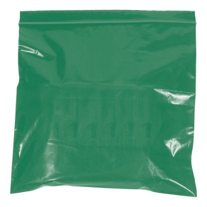 Picture of Partners Brand 2 Mil Colored Reclosable Poly Bags, 9in x 12in, Green, Case Of 1000