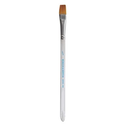 Picture of Winsor & Newton Series 995 Aquarelle Golden Nylon Paint Brush, 1/2in, Flat Wash Bristle, Nylon, Clear