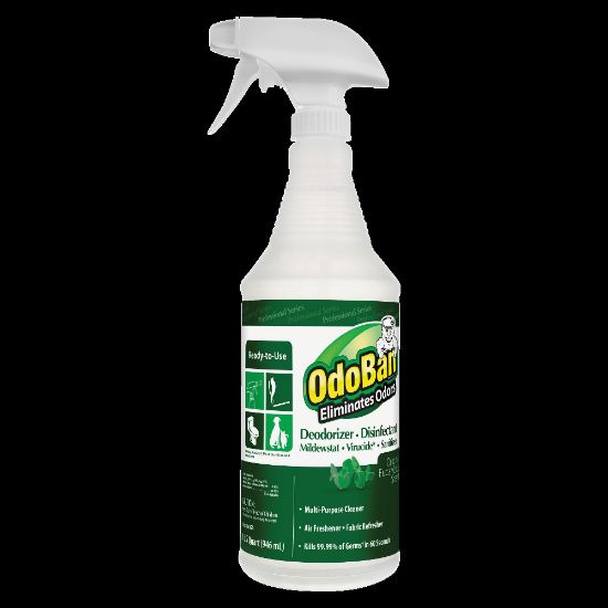 Picture of OdoBan Multi-Purpose Deodorizer & Disinfectant Spray, Eucalyptus Scent, 32 Oz Bottle