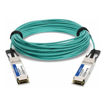 Picture of AddOn 50m Arista Compatible QSFP+ AOC - Ethernet 40GBase-AOC cable - QSFP+ (M) to QSFP+ (M) - 50 m - fiber optic - active