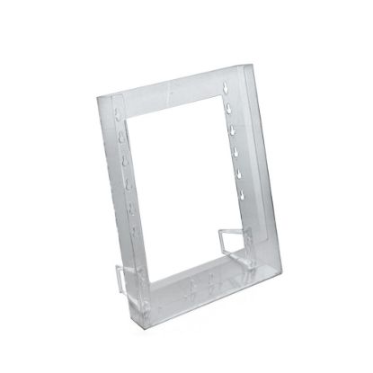 Picture of Azar Displays 1-Pocket Crystal Styrene Modular Brochure Holders, 11 1/4inH x 9inW x 1 1/4inD, Clear, Pack Of 10