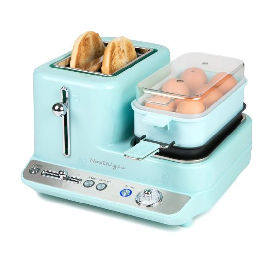 Picture of Nostalgia Electrics Retro 3-in-1 Breakfast Station, Aqua