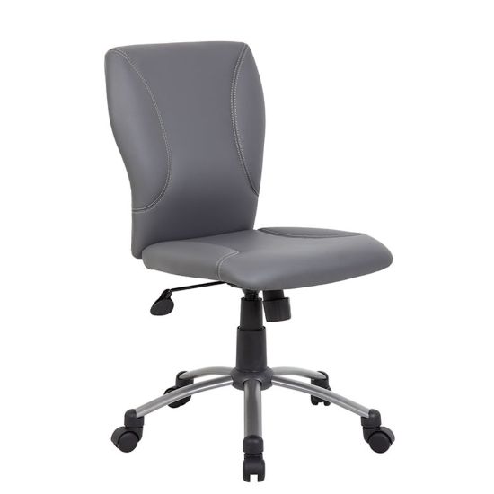 Picture of Boss Office Products Tiffany Modern Ergonomic Mid-Back Office Chair, Gray