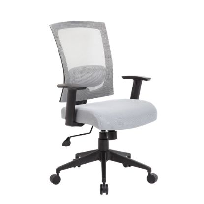 Picture of Boss Office Products Mesh-Back Task Chair, Gray/Black