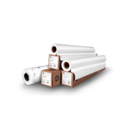 Picture of HP Adhesive, Permanent, Glossy, Vinyl, 54in x 150ft, 9.8 Mil, White