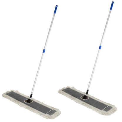 Picture of Alpine Cotton Floor Dust/Dry Mop Sets, 36in, Multicolor, Pack Of 2 Mop Sets