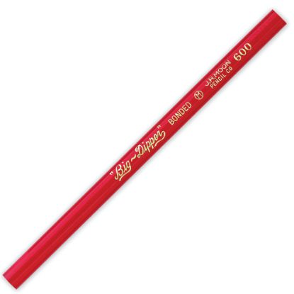 Picture of Moon Products Big-Dipper Pencils, Medium, No. 2, Red, 12 Pencils Per Pack, Set Of 3 Packs