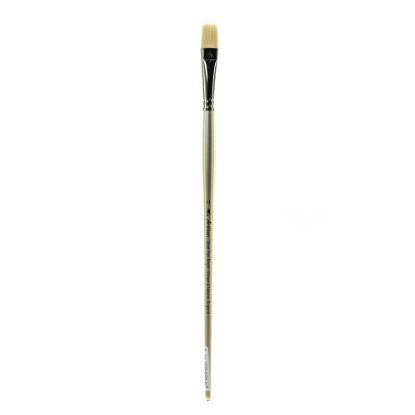 Picture of Winsor & Newton Artisan Series Paint Brush, Size 14, Bright Bristle, Synthetic, Silver