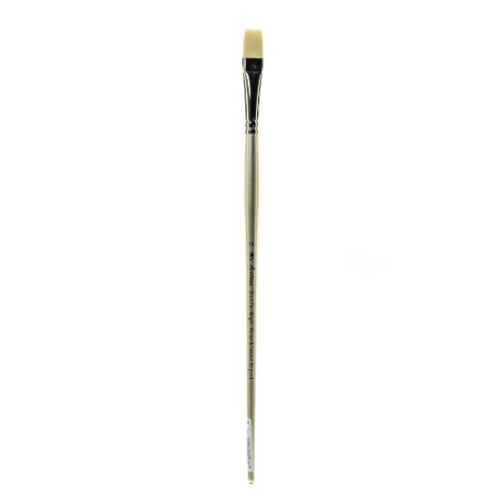 Picture of Winsor & Newton Artisan Series Paint Brush, Size 14, Bright Bristle, Synthetic, Silver