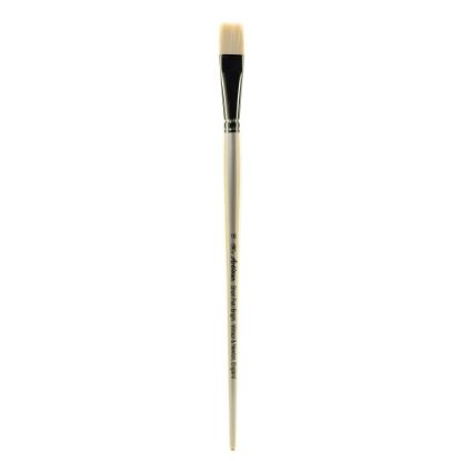 Picture of Winsor & Newton Artisan Series Paint Brush, Size 18, Bright Bristle, Synthetic, Silver