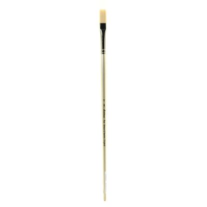 Picture of Winsor & Newton Artisan Series Paint Brush, Size 12, Flat Bristle, Synthetic, Silver