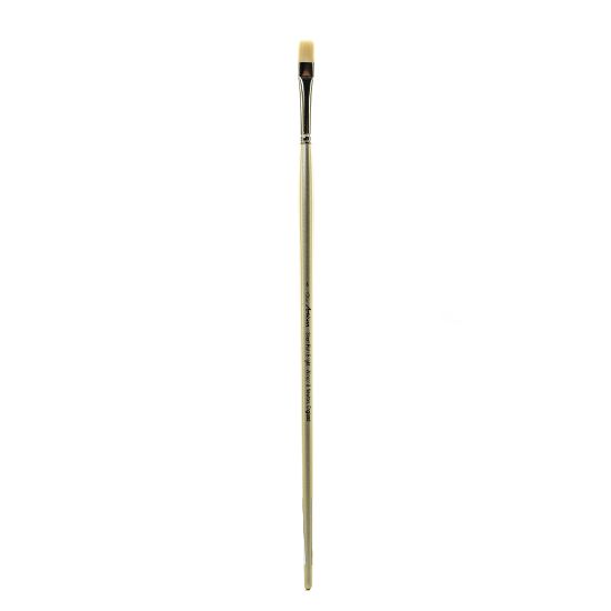 Picture of Winsor & Newton Artisan Series Paint Brush, Size 8, Bright Bristle, Synthetic, Silver