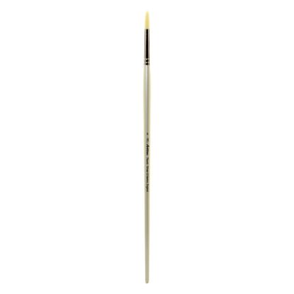 Picture of Winsor & Newton Artisan Series Paint Brush, Size 8, Round Bristle, Synthetic, Silver