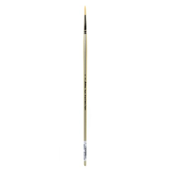 Picture of Winsor & Newton Artisan Series Paint Brush, Size 6, Round Bristle, Synthetic, Silver