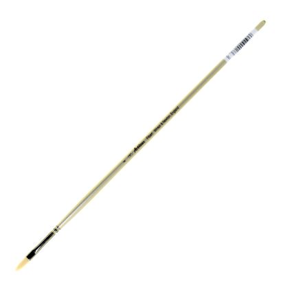 Picture of Winsor & Newton Artisan Series Paint Brush, Size 4, Filbert Bristle, Synthetic, Silver