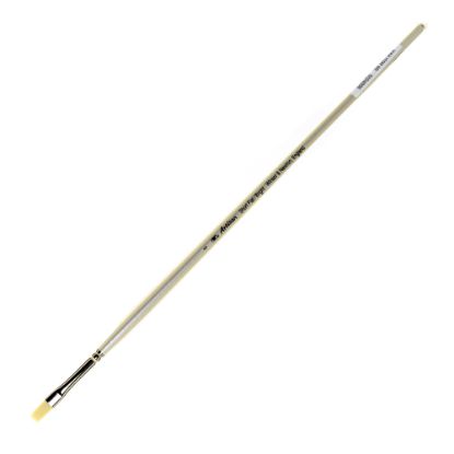 Picture of Winsor & Newton Artisan Series Paint Brush, Size 6, Flat/Bright Bristle, Synthetic, Silver