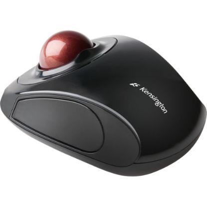 Picture of Kensington Orbit Wireless Mobile Trackball, Graphite/Ruby Red, KD6704