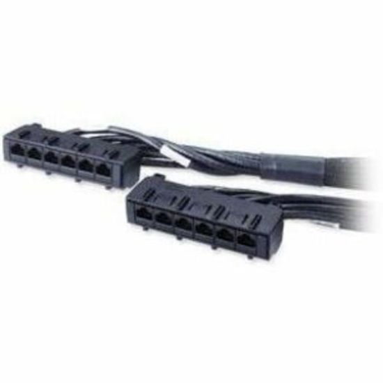 Picture of APC Cat.6 UTP CMR Data Distribution Cable - RJ-45 Female - RJ-45 Female - 31ft - Black