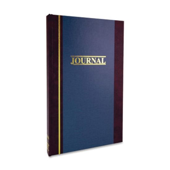 Picture of Wilson Jones S300 Single Entry Ledger Account Journal - 150 Sheet(s) - 7 1/4in x 11 3/4in Sheet Size - Blue - White Sheet(s) - Blue Cover - 1 Each