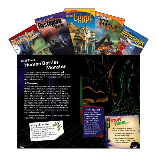 Picture of Teacher Created Materials TIME Informational Text Set, Set 3, Grade 6, Set Of 5 Books