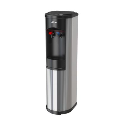 Picture of Oasis Artesian Plumbed Hot/Cold Floorstand Water Cooler, 5-Gallon Capacity, Stainless