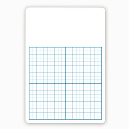 Picture of Flipside 1/2in Graph Dry-Erase Board Class Pack, 16in x 11in x 1/16in, White/Blue, Pack Of 12