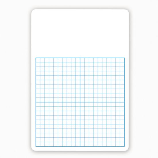 Picture of Flipside 1/2in Graph Dry-Erase Board Class Pack, 16in x 11in x 1/16in, White/Blue, Pack Of 12